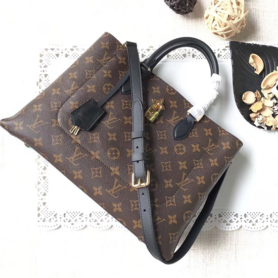 Louis Vuitton Monogram Plátno Květinová Taška Noir M43550