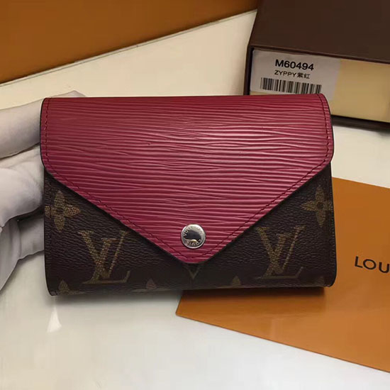 Louis Vuitton Monogram Plátěná Peněženka Vínová M60494