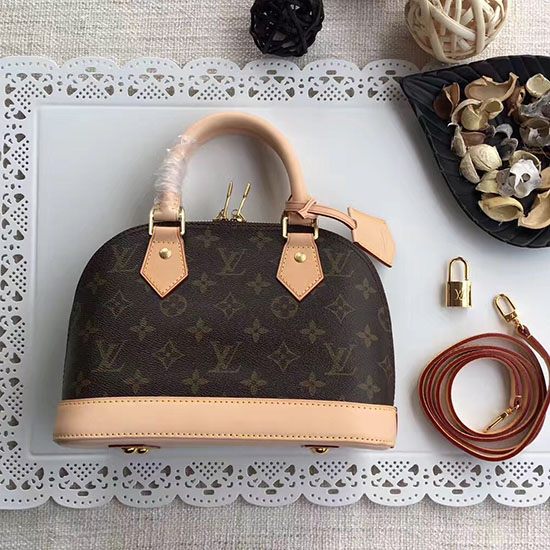 Louis Vuitton Monogram Plátěná Taška Alma Bb M53125