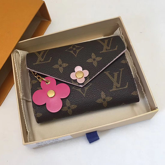 Louis Vuitton Monogram Plátěná Victorine Peněženka Fuchsiová M62360