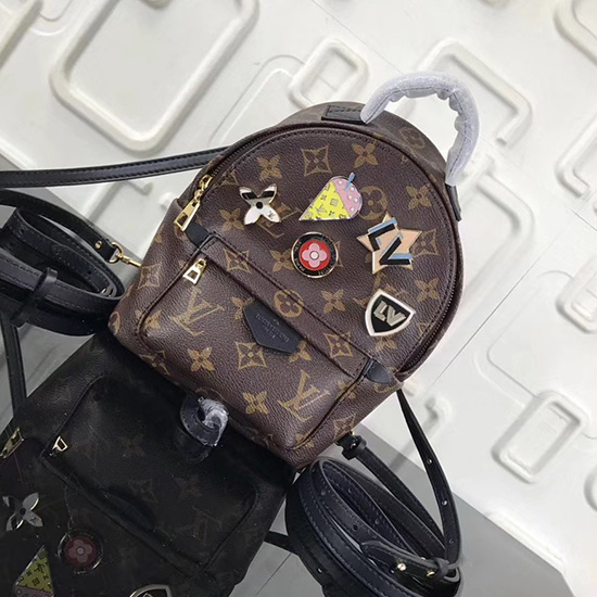 Louis Vuitton Monogram Plátěný Batoh S Palmovými Pružinami Mini M41562