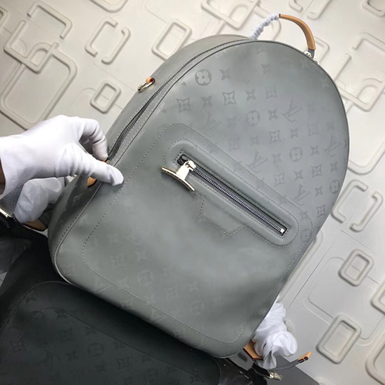 Louis Vuitton Monogram Titanový Plátěný Batoh Pm M43882