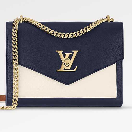 Louis Vuitton Mylockme Chain Bag Navy M20982