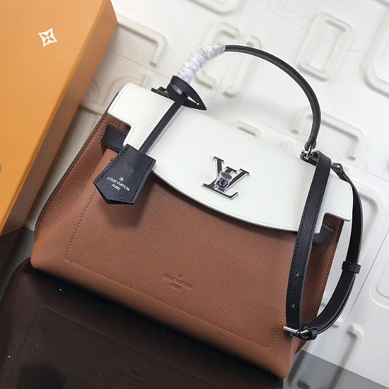 Louis Vuitton Měkká Telecí Kůže Lockme Ever Karamelový Krém Noir M51395