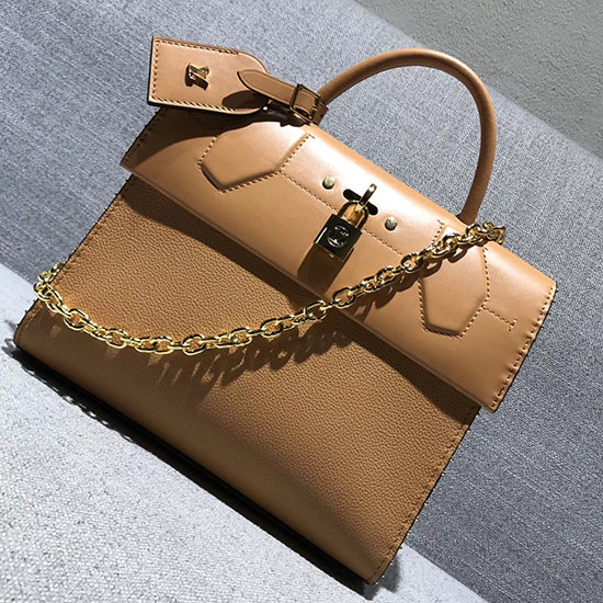 Louis Vuitton Městský Parník Z Teletiny S Jednou Rukojetí Camel M54923