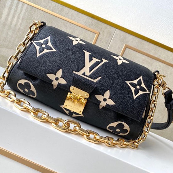 Louis Vuitton Oblíbená černá A Béžová M45813