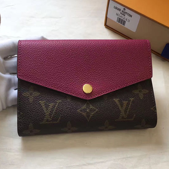 Louis Vuitton Pallas Kompaktní Peněženka Vínová M64072