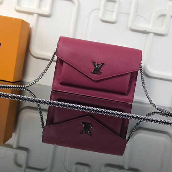 Louis Vuitton Pochette Mylockme řetízek Vínový M63471