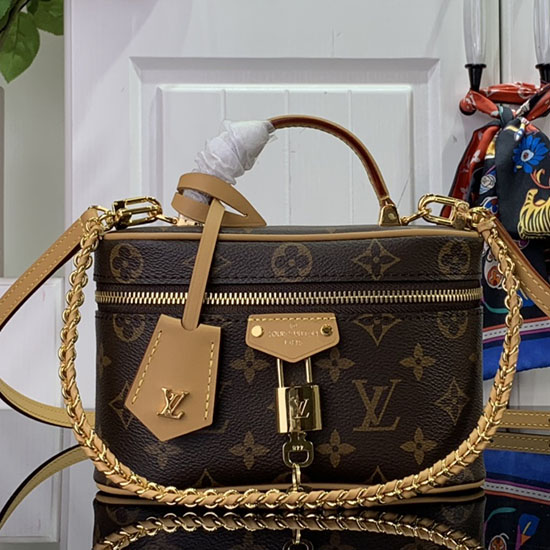 Louis Vuitton Pouzdro Na řetízek Na Kosmetiku Béžová M47125