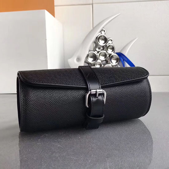 Louis Vuitton Taiga Kožené Pouzdro Na Hodinky 3 M47530