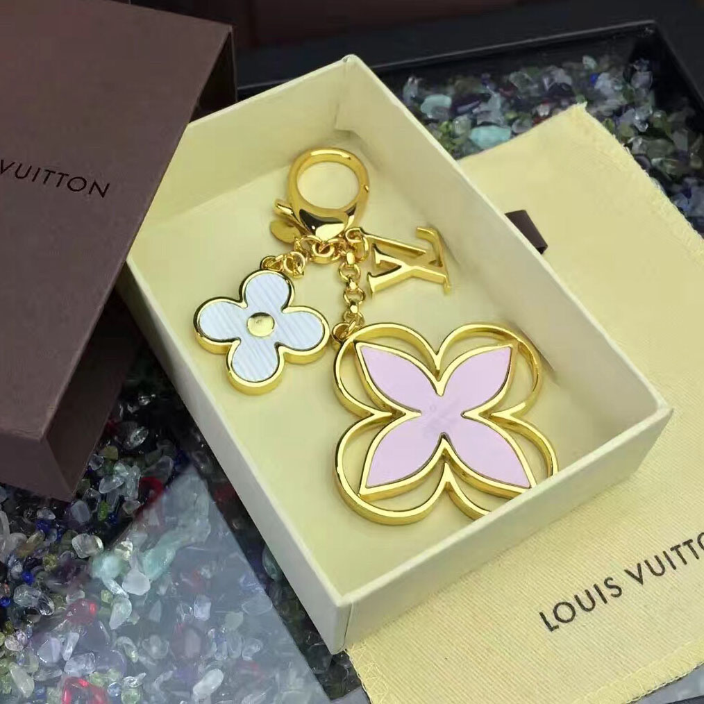 Louis Vuitton Taška Charm Rimi Klíčenka Pinkgold M61013