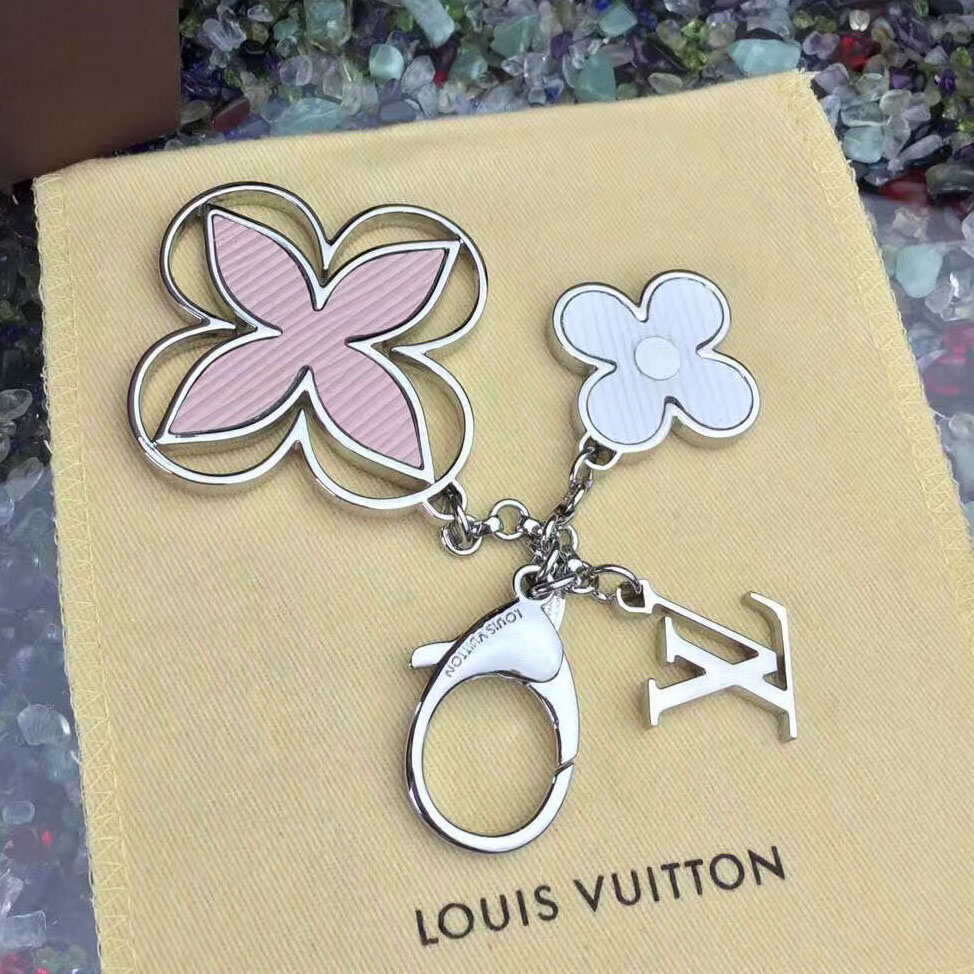 Louis Vuitton Taška Charm Rimi Klíčenka Pinksilver M61013