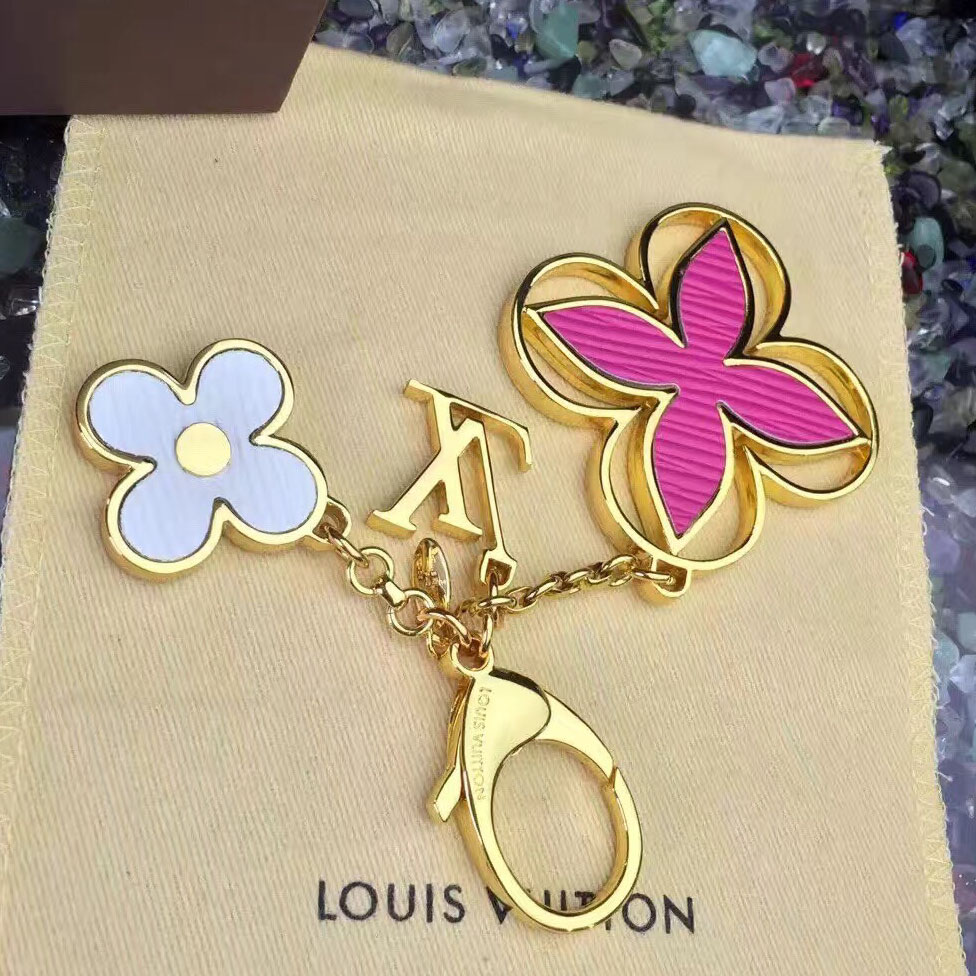 Louis Vuitton Taška Charm Rimi Klíčenka Rosegold M61013