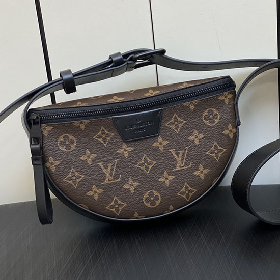 Lv Monogram Plátno Měsíc Crossbody M23835