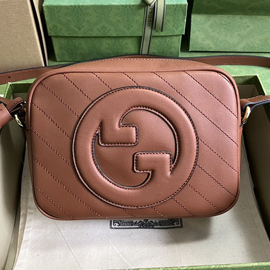 Malá Taška Přes Rameno Gucci Blondie Hnědá 742360