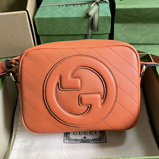 Malá Taška Přes Rameno Gucci Blondie Oranžová 742360