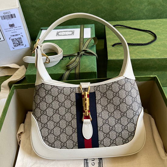 Malá Taška Přes Rameno Gucci Jackie 1961 Bílá 636706