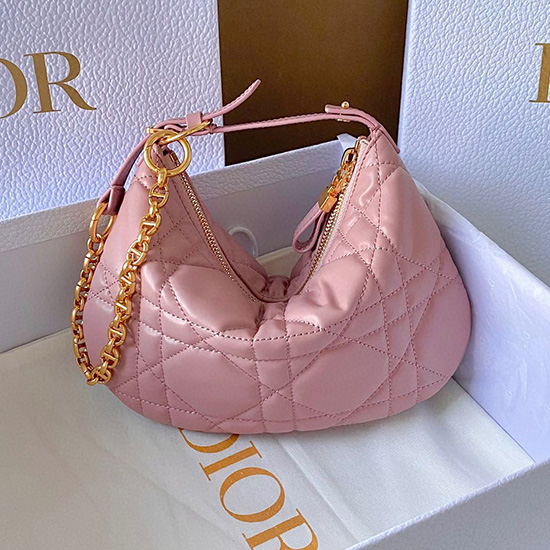 Mini Dior Caro Tulipánová Taška Růžová S5139