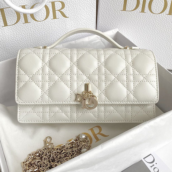 Mini Miss Dior Taška Bílá D3370