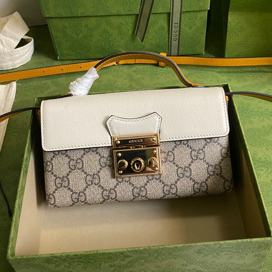 Mini Taška Gucci Visací Zámek Bílá 652683