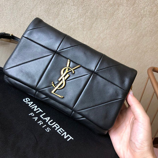 Peněženka S řetízkem Z Jehněčí Kůže Saint Laurent Jamie černá 517614