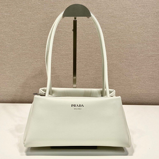 Prada Malá Kožená Taška Bílá 1ba368