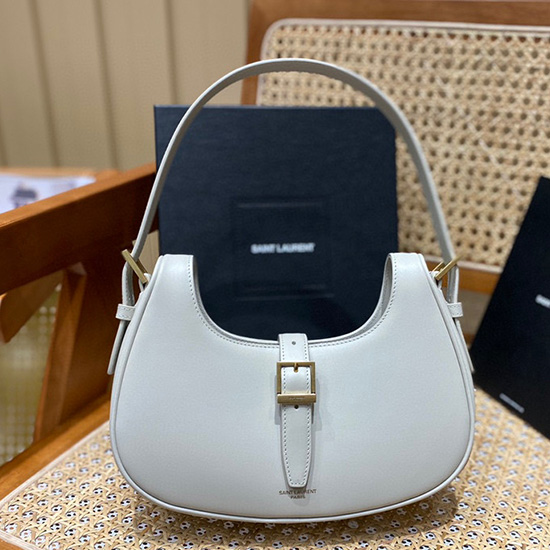 Saint Laurent Le Fermoir Hobo Taška Bílá 672615