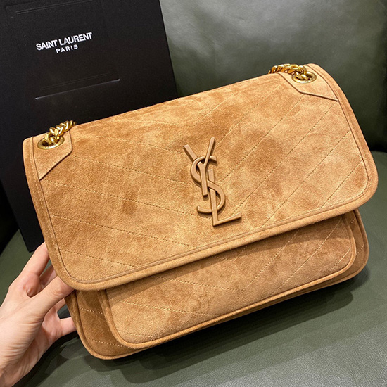 Saint Laurent Medium Niki Taška Přes Rameno Camel 633158