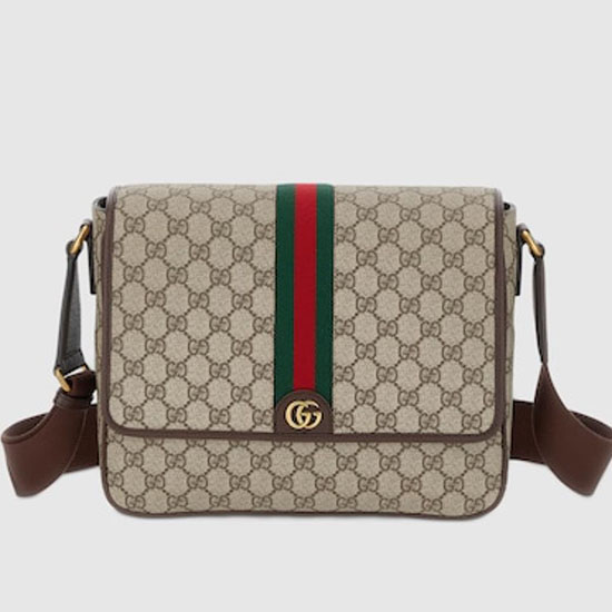 Střední Messenger Taška Gucci Ophidia 761741 Béžová