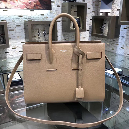 Sáček Na Polévku Saint Laurent Sac De Jour Z Meruňkové Kozí Kůže 378299