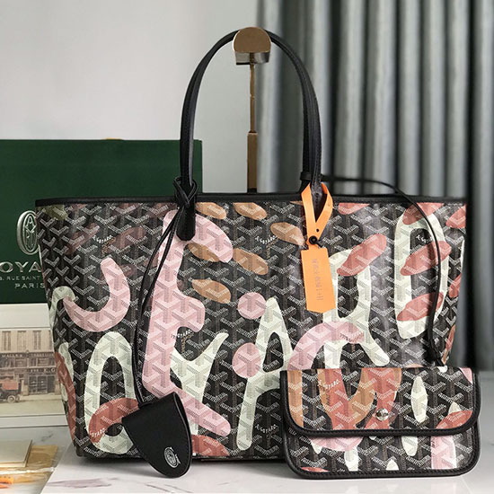 Taška Goyard Saint Louis S Potiskem Růžová G6001