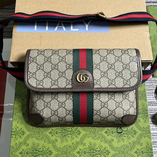 Taška Na Opasek Gucci Ophidia Gg Hnědá 752597