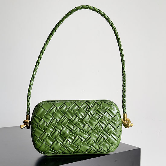 Uzel Bottega Veneta Na řemínku Tmavě Zelený B717623