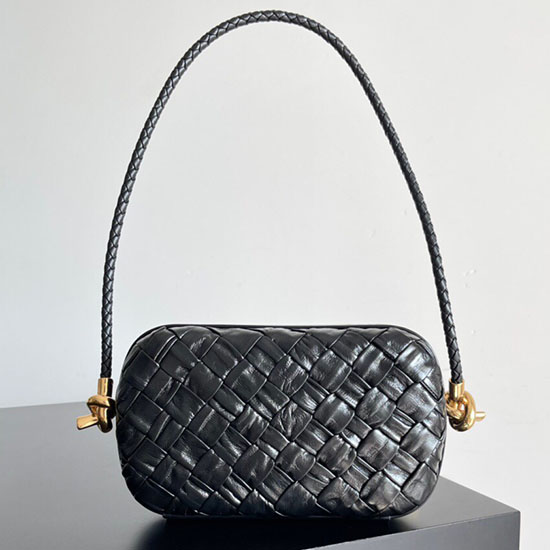 Bottega Veneta Knude På Rem Sort B717623