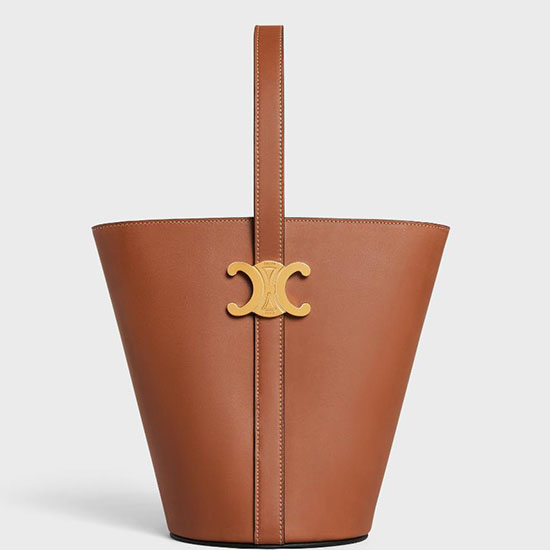 Celine Bucket Triomphe Tan C35302