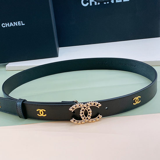 Chanel 30mm Læderbælte Cb051006