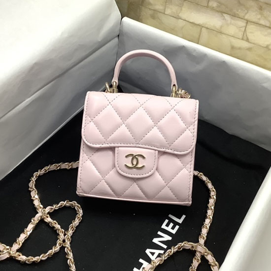 Chanel Clutch Med Kæde Pink Ap2682