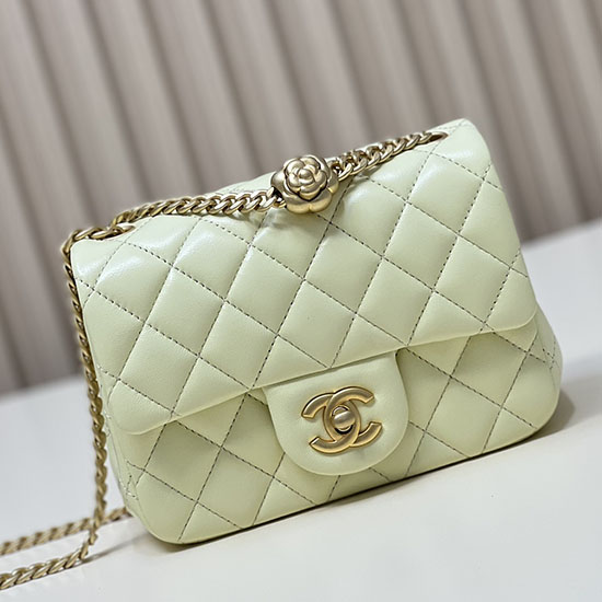 Chanel Mini Flap Taske Gul As4040