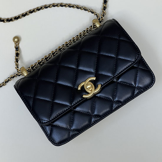 Chanel Mini Flap Taske Sort As2615