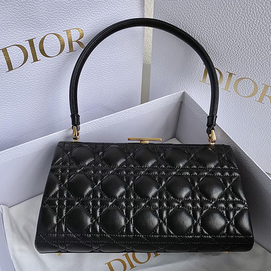 Dior Lammeskinds Skuldertaske Sort M6511