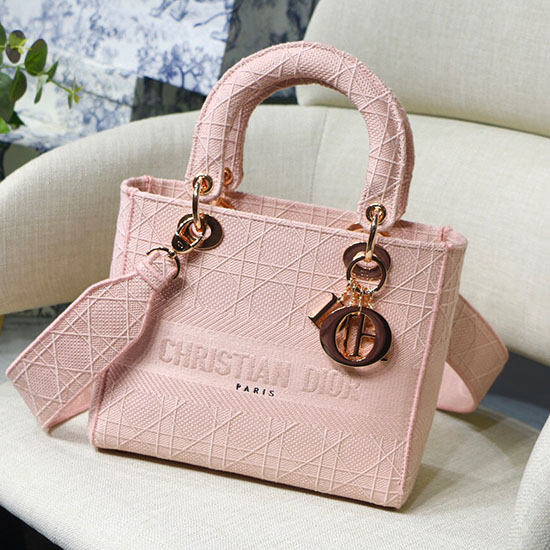 Dior Medium Dame D-lite Taske Pink M0565