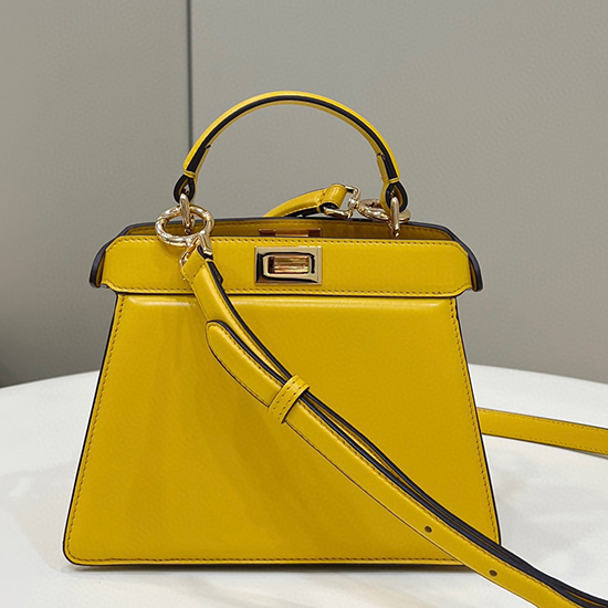 Fendi Peekaboo Iseu Petite Yellow F80062