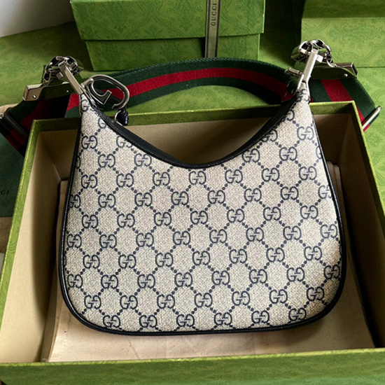 Gucci Attache Lille Skuldertaske Blå 699409