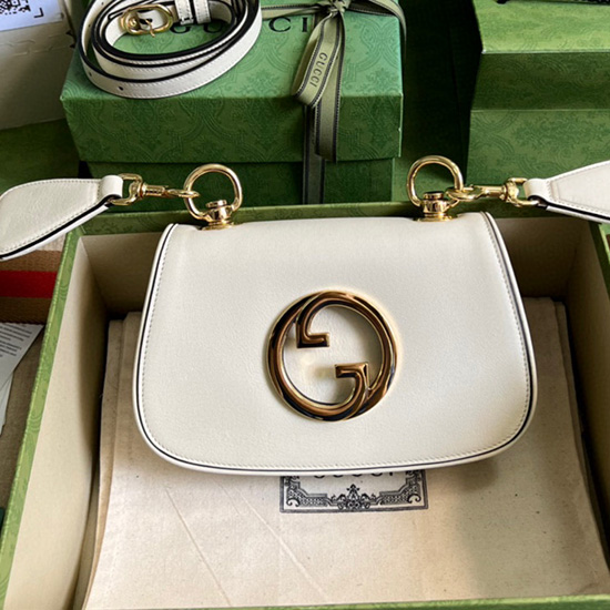 Gucci Blondie Mini Taske Hvid 698643