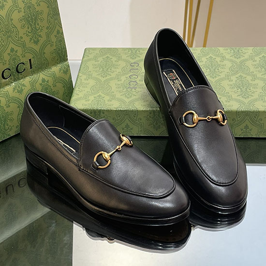 Gucci Jordaan Læder Loafer Sng101801