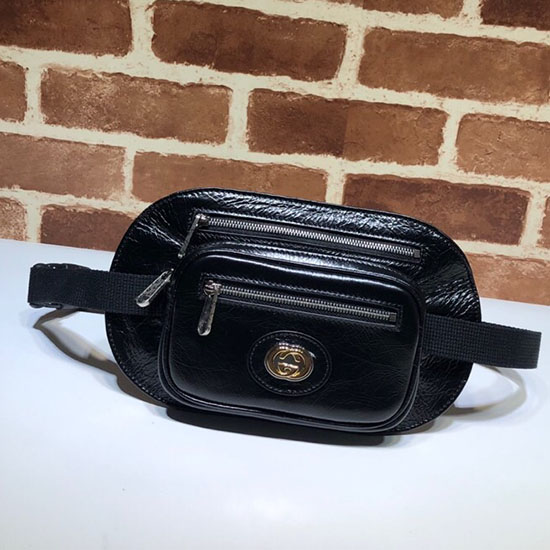 Gucci Læder Bæltetaske Sort 575857