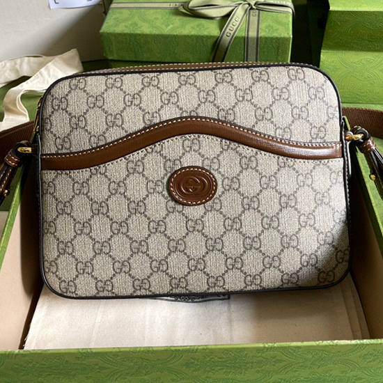 Gucci Messenger Taske Med Sammenlåsende G 675891