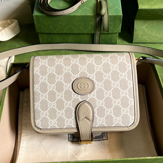 Gucci Mini Skuldertaske Med Sammenlåsende G 671620