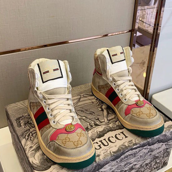 Gucci Screener Læder Sneaker Rød Gs21101