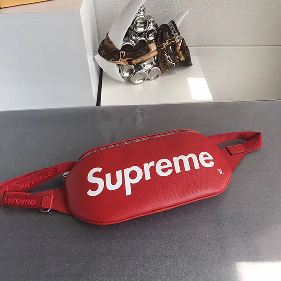 Louis Vuitton Epi Læder Supreme X Bælte Taske Rød M54319